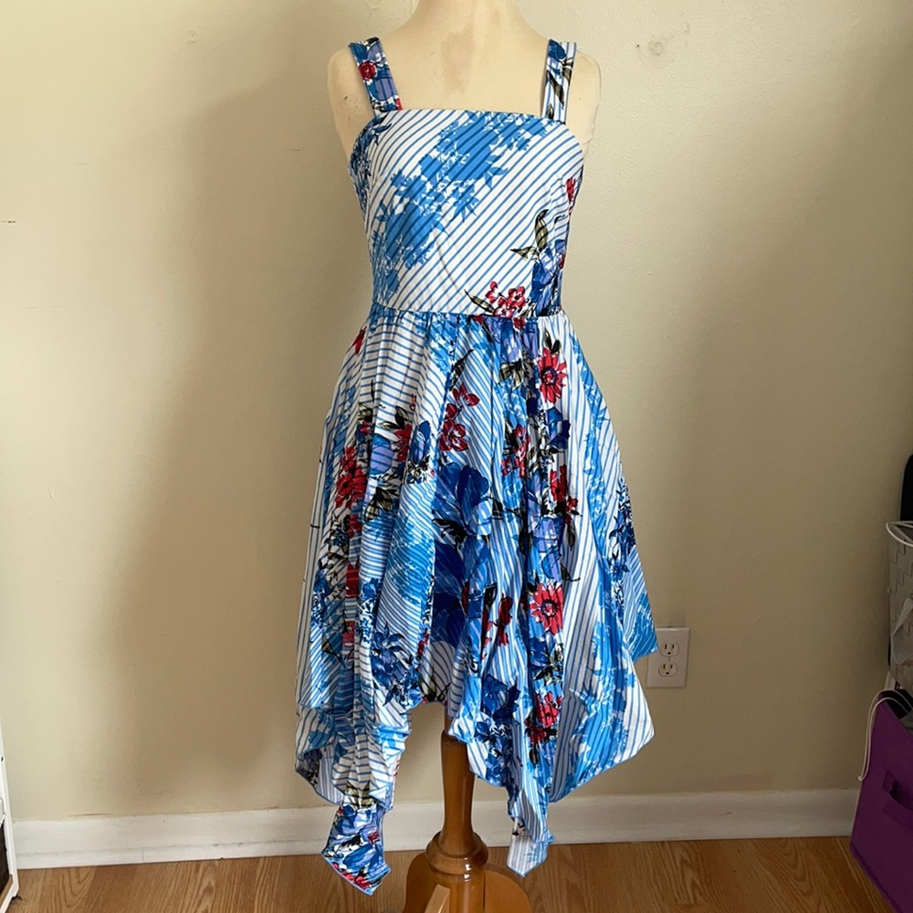 Striped Floral Dress